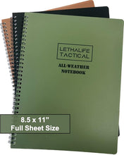 Load image into Gallery viewer, 8.5x11 All Weather Notebook