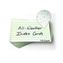 Load image into Gallery viewer, All Weather Index Cards, 3x5 inch - Green