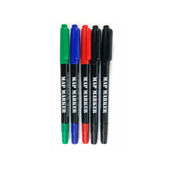 LETHALIFE Map Markers — Dual Tip (Pack of 5): Reliable and Field-Ready