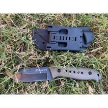 Load image into Gallery viewer, Fixed Blade Hunting Knife - Full Tang, Coyote Brown
