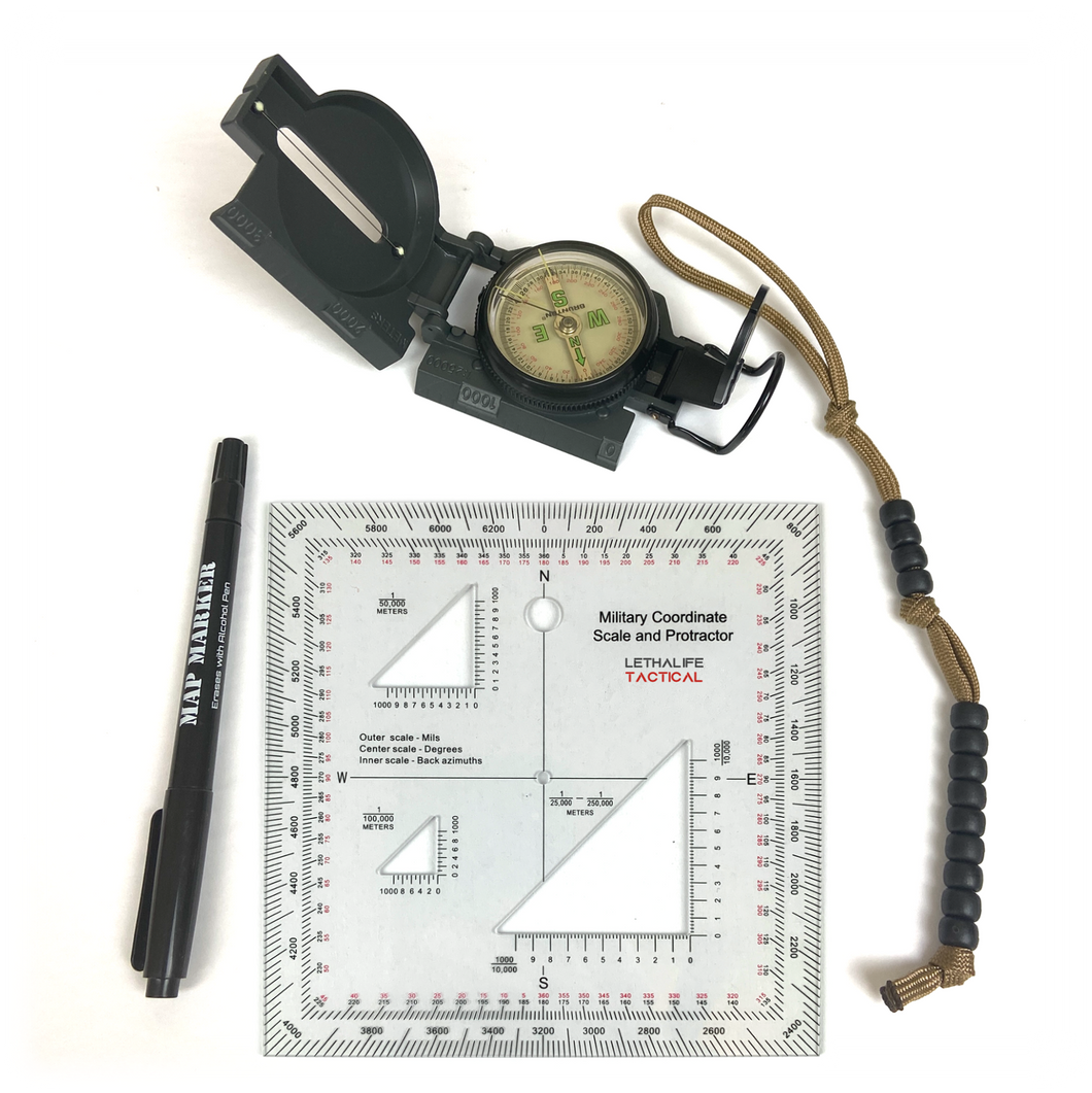 Land Nav Kit, Military, by LETHALIFE Tactical