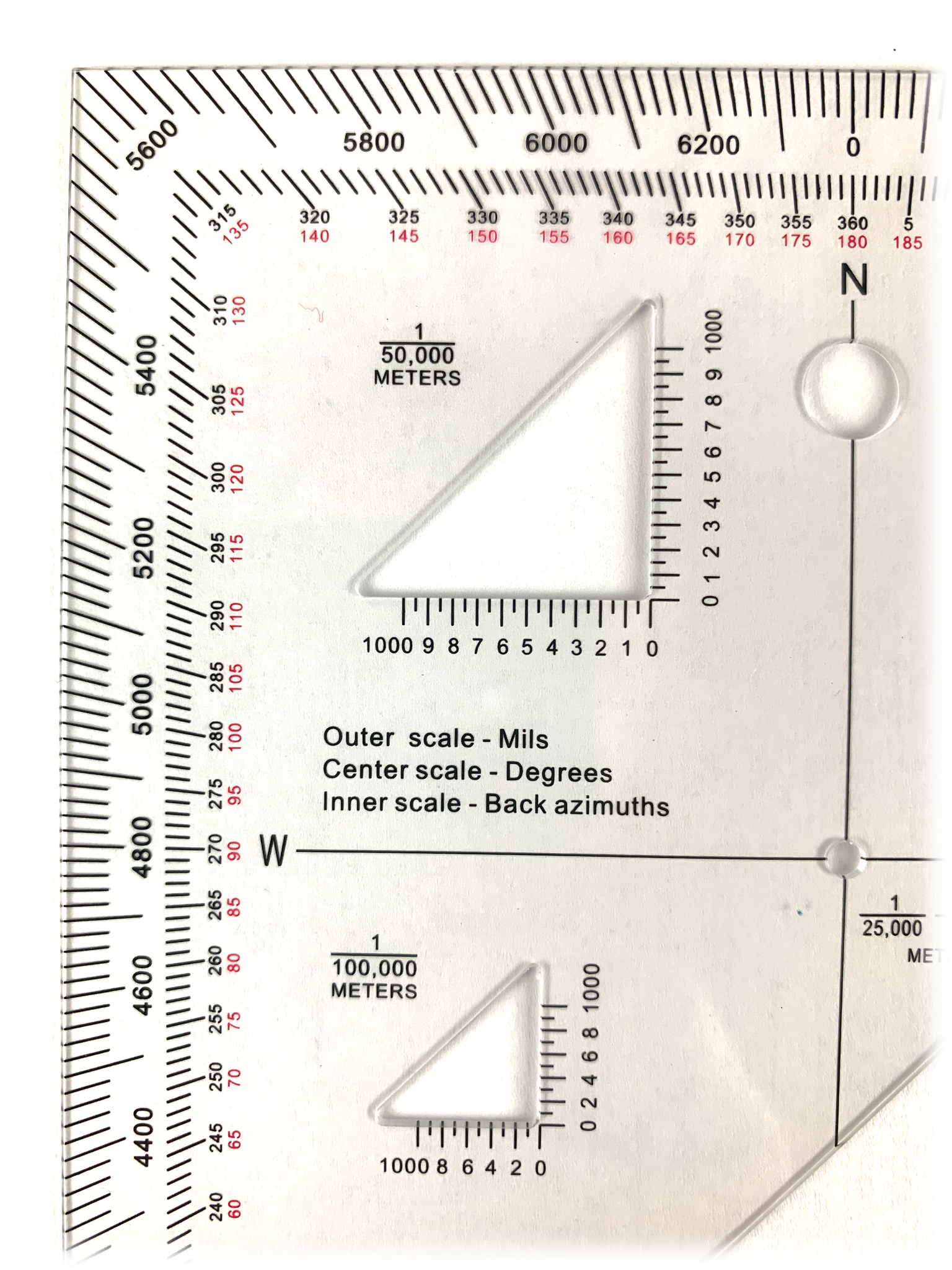LETHALIFE Military Protractor for Land Navigation