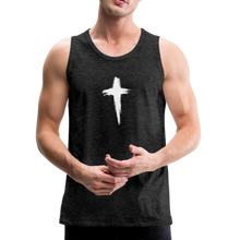 Load image into Gallery viewer, Cross Tank - charcoal gray
