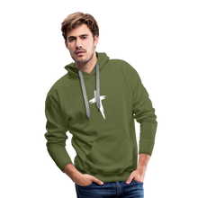Load image into Gallery viewer, Premium Cross Hoodie - olive green
