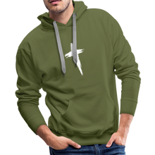 Load image into Gallery viewer, Premium Cross Hoodie - olive green
