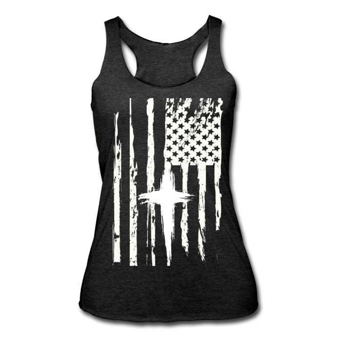 Tri-Blend Racerback Tank - heather black