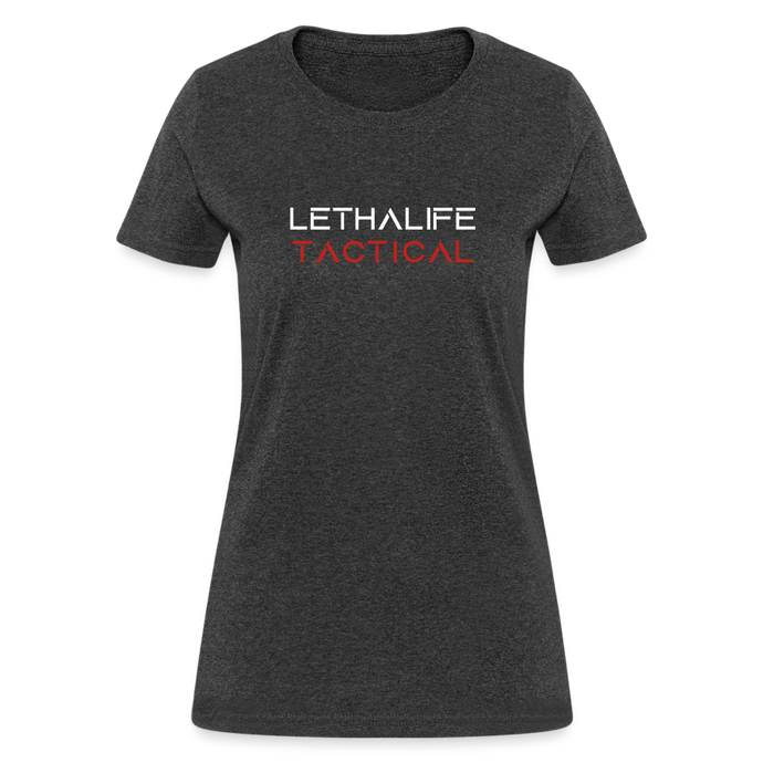 Fitted Women's LETHALIFE Tactical T - heather black