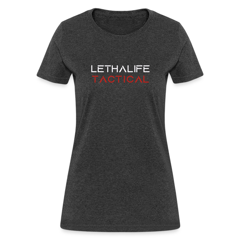 Fitted Women's LETHALIFE Tactical T - heather black