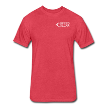 Load image into Gallery viewer, Fitted Cotton/Poly T-Shirt by Next Level - heather red
